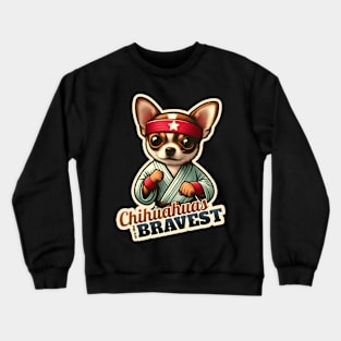 Karate Chihuahua Crewneck Sweatshirt